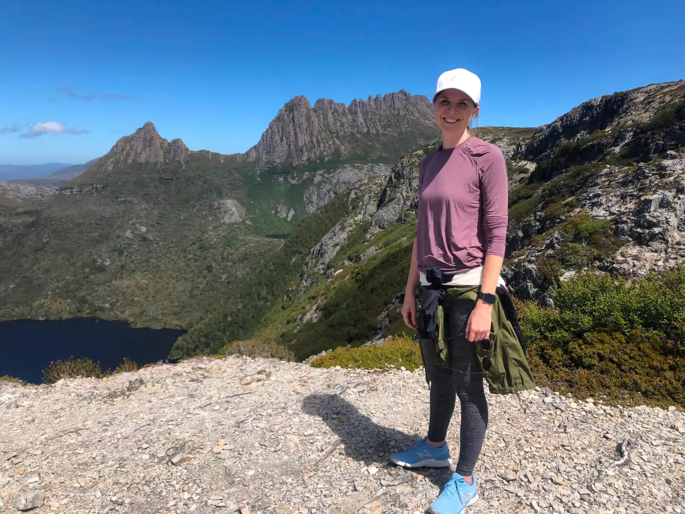 Lindsey Renken Hiking in Tasmania
